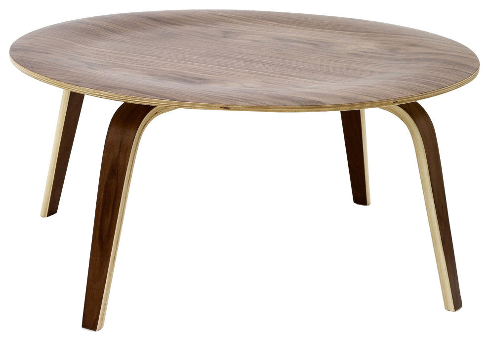 Plywood Coffee Table, Walnut