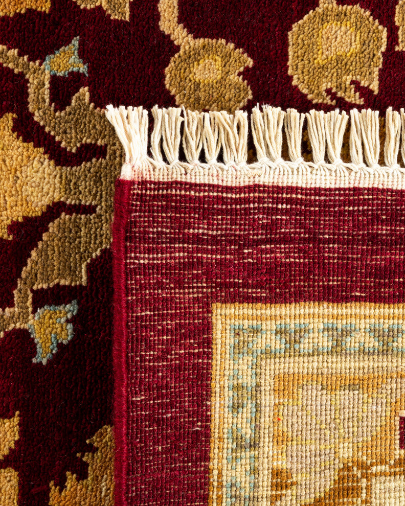 Eclectic, One-of-a-Kind Hand-Knotted Area Rug Red, 11' 10 x 15' 1