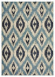 Oriental Weavers Linden Blue/ Grey Geometric Indoor Area Rug 3'10"X5'5"