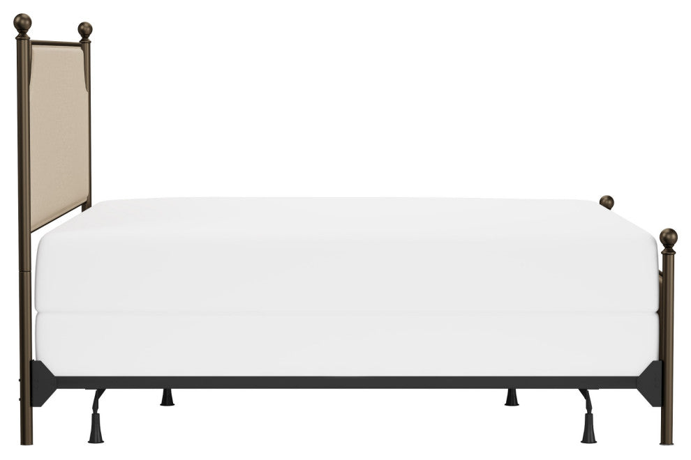 McArthur Metal and Upholstered Bed, Bronze, King