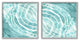 Calm Blue Water Ripples Clear Tropical Lake,12 x 12