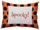 Halloween Spooky Dots Accent Pillow, Traditional Orange, 14"x20"