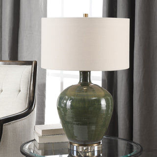 New Uttermost Elva Emerald Table Lamp