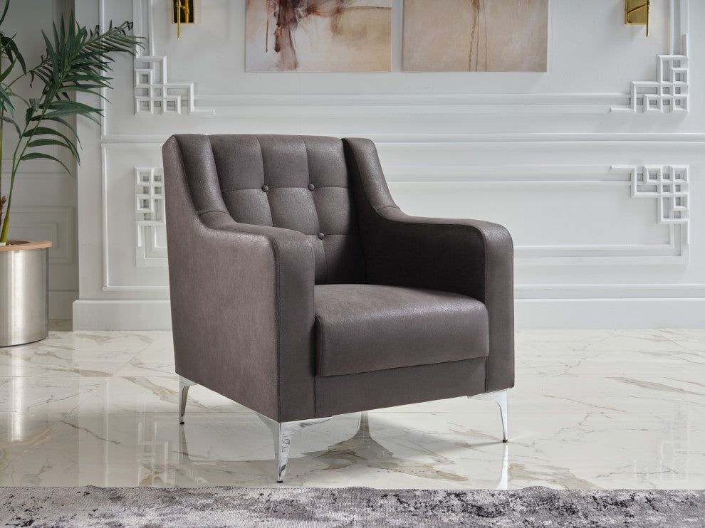 Livia Armchair, Melson Dark Gray