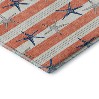 Addison Premium Washable Mayfield AMF191 Orange 1'8" x 2'6" Rug