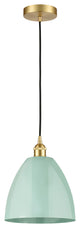 Innovations 616-1P-SG-MBD-9-SF-LED 1-Light Mini Pendant, Satin Gold