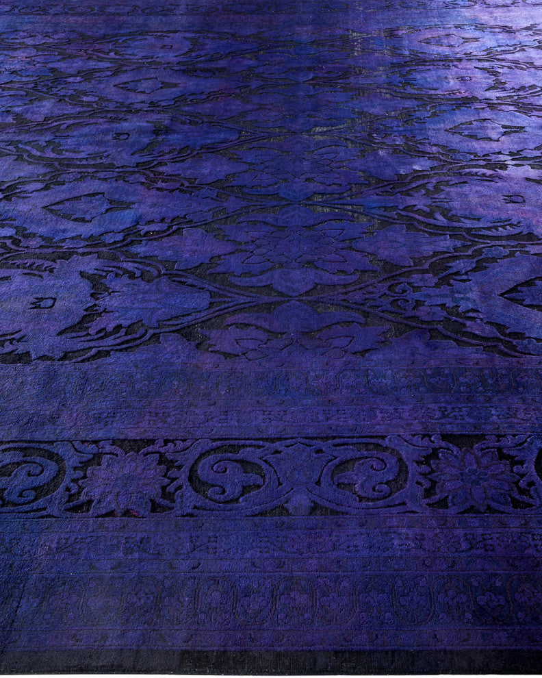 Fine Vibrance, One-of-a-Kind Handmade Area Rug Purple, 17'7"x11'10"