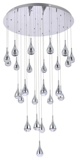 Home Living 42" LED Chandelier, Chrome