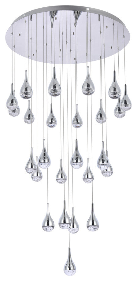 Home Living 42" LED Chandelier, Chrome