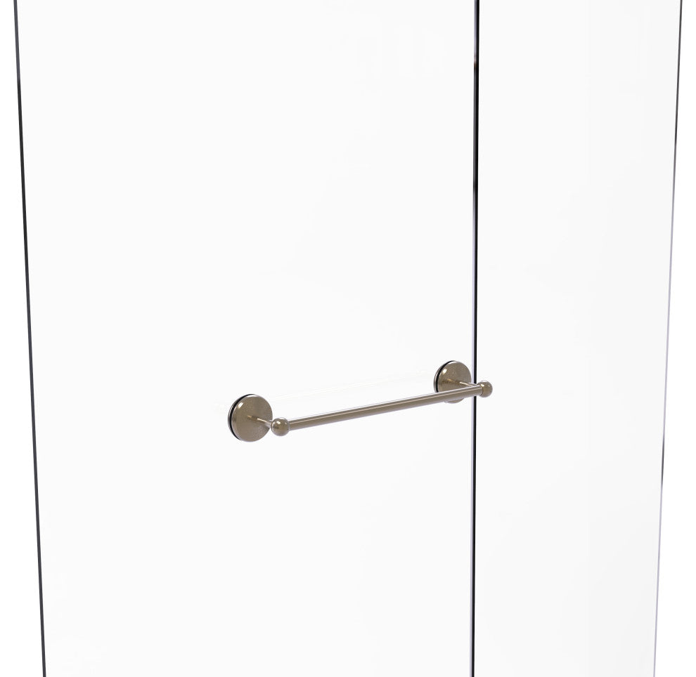 Monte Carlo 18" Shower Door Towel Bar, Antique Pewter