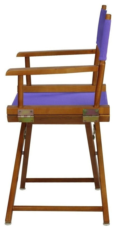 018" Director's Chair Honey Oak Frame-Purple Canvas