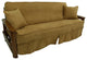 Solid Microsuede Full Futon Slipcover Set, Camel