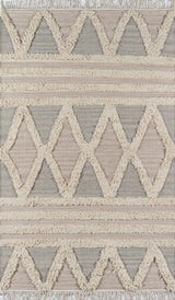 Momeni Harper Hand Woven Wool Beige Area Rug 2'x3'