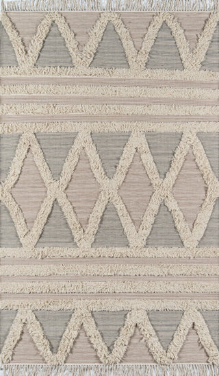 Momeni Harper Hand Woven Wool Beige Area Rug 2'x3'