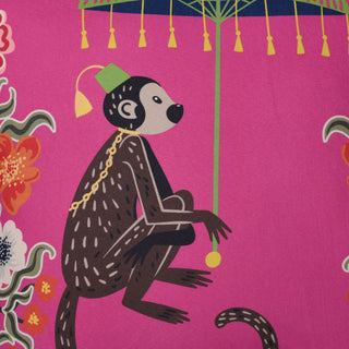 Dann Foley Double Sided Pillow Monkey Print and Cheetah Velvet Left