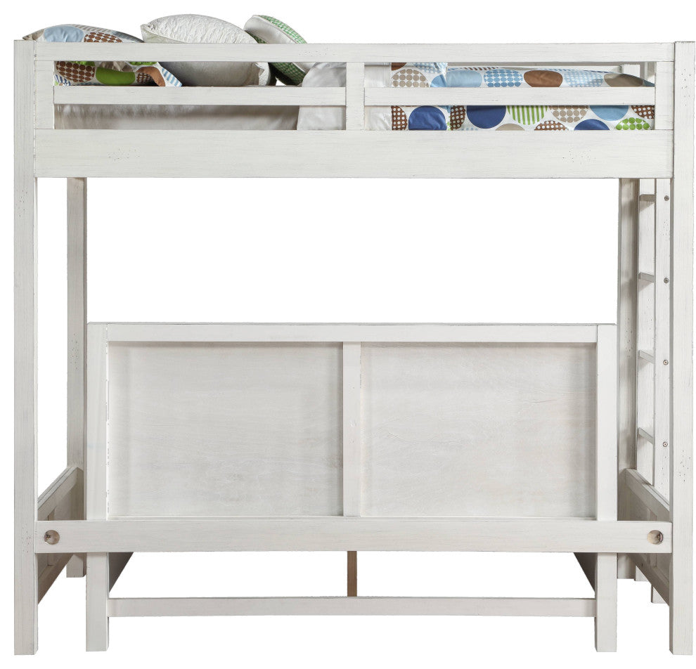 ACME Celerina Queen Bed, Weathered White Finish