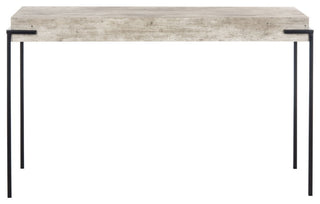 Safavieh Eli Rectangle Console Table, Light Grey/Black