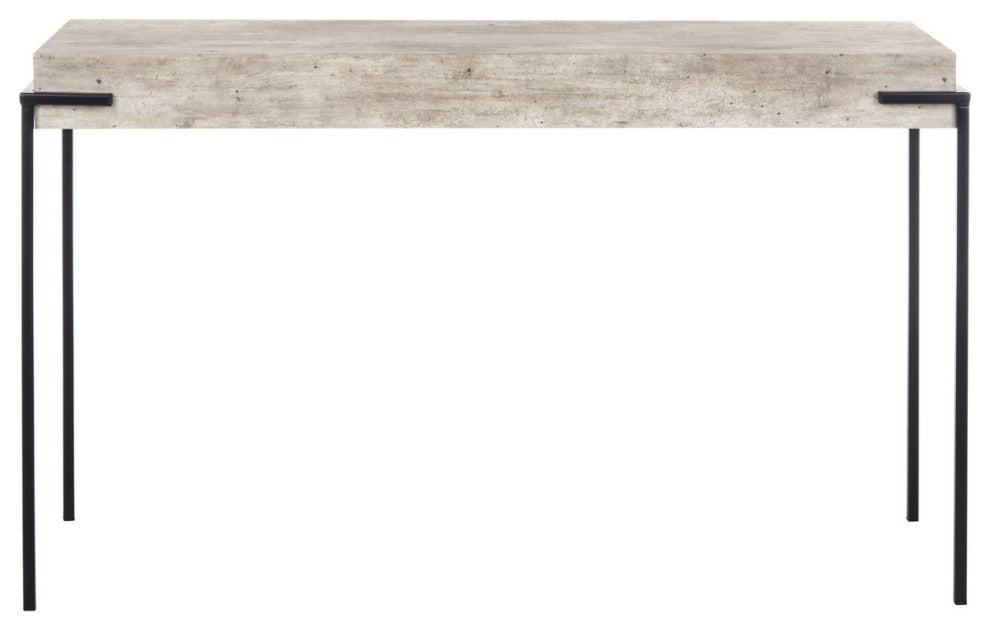 Safavieh Eli Rectangle Console Table, Light Grey/Black