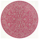 Tela Boho Textured Weave Floral Indoor/Outdoor Rug, Fuchsia/Light Gray, 5' Round