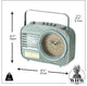 70s Faux FM Radio Clock