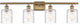 Innovations 516-4W-BB-G1113-LED 4-Light Bath Vanity Light, Brushed Brass