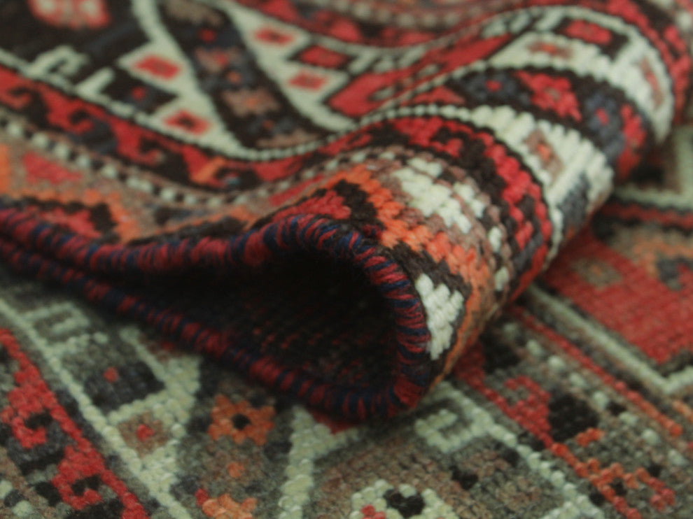 Fine Vintage Distressed Wireelam Rust Rug