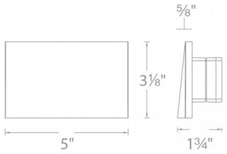 LED Horizontal Scoop Step and Wall Light, Bronze