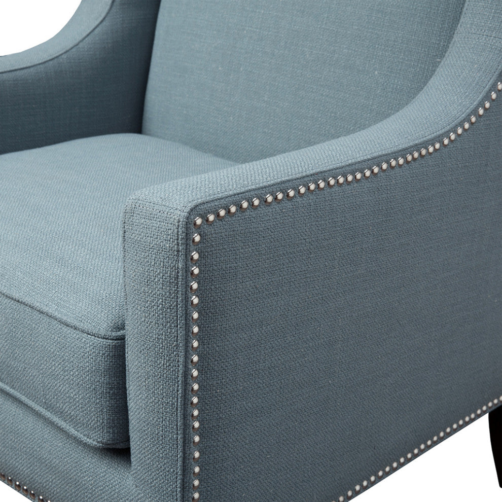 Madison Park Accent Chair Armchair for Living Room, Blue