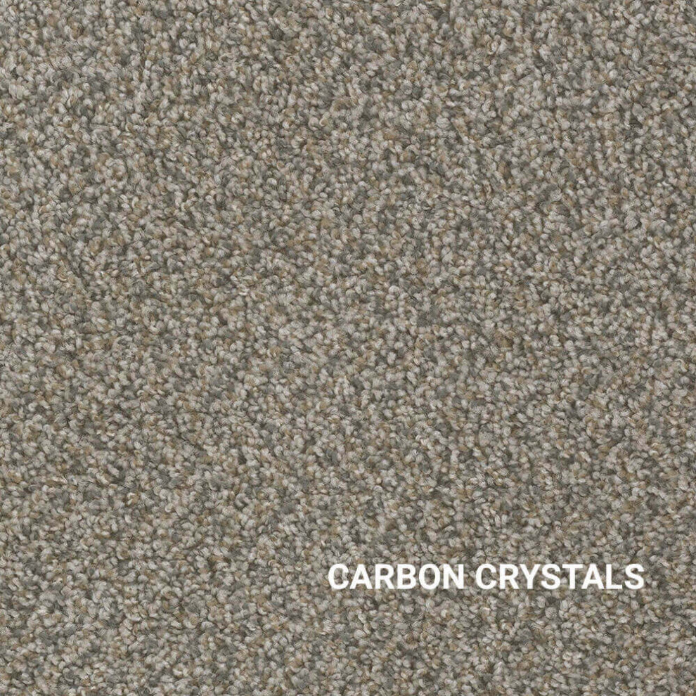 Carbon Crystals Custom Cut Indoor Area Rug, Frieze Indoor Area Rug, 10x10