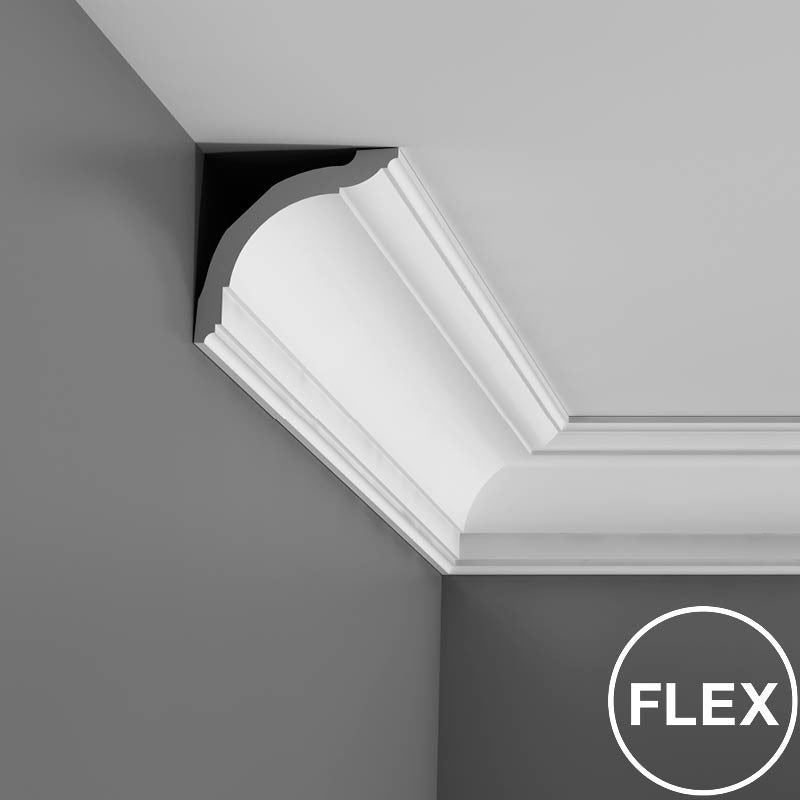 Orac Decor Plain Duropolymer Crown Moulding, Flexible Moulding