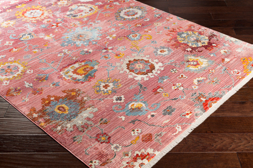 Surya Ephesians EPC-2301 Traditional Area Rug, Pale Pink, 2'7" x 9' Runner