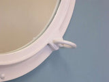 Decorative Ship Porthole Window, Gloss White, 24"