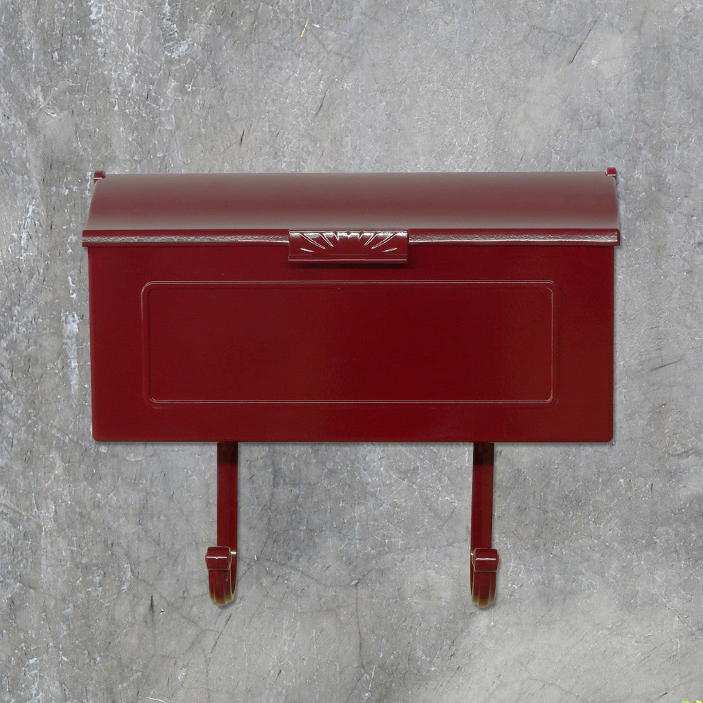 Mid Modern Nash Horizontal Mailbox, Wine