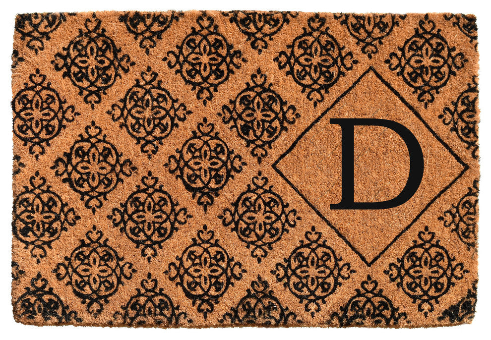 Regency Monogram Doormat, 24"x36"x1.5", D