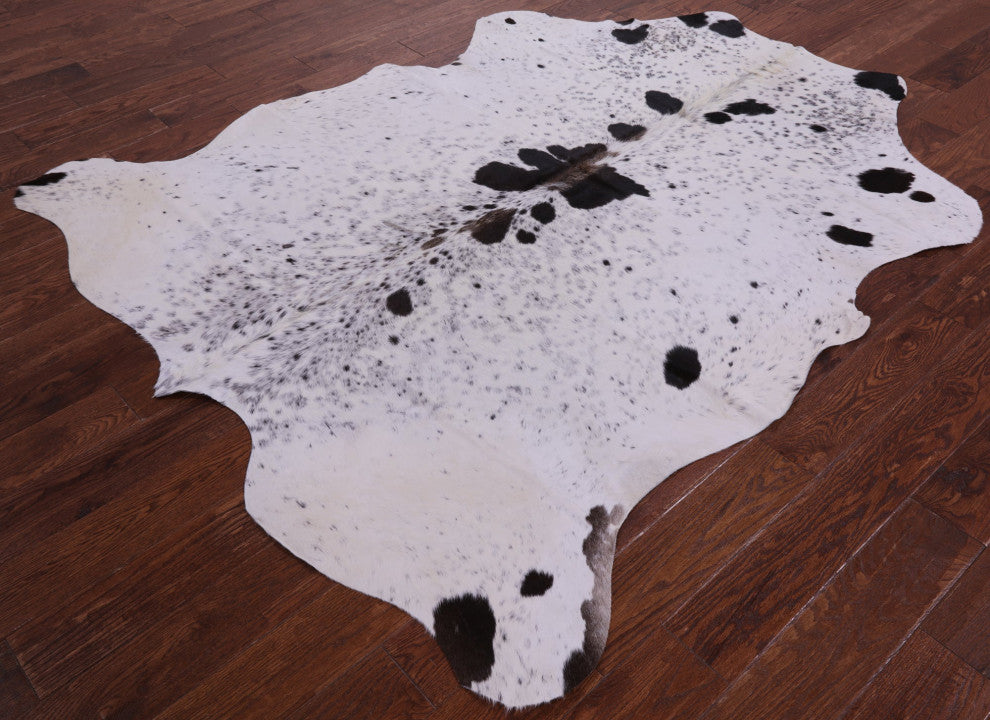 7' 0" X 6' 6" Organic Natural Hair-On Cowhide Area Rug C1455