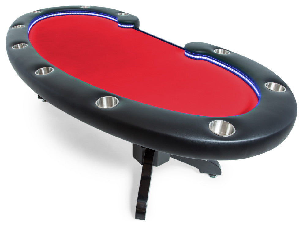 Lumen HD Poker Table, Red, Suited Speed, Table