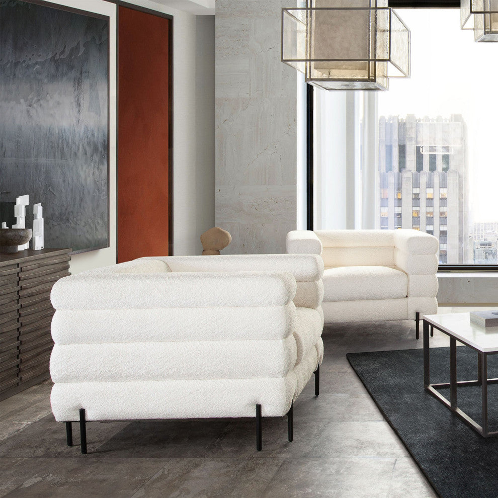 Vox Tufted Chair, White