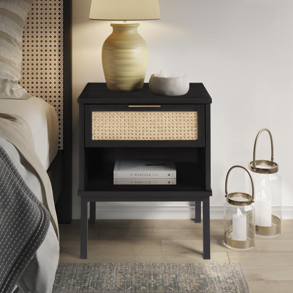 Caine Rattan Nightstand/Side Table
