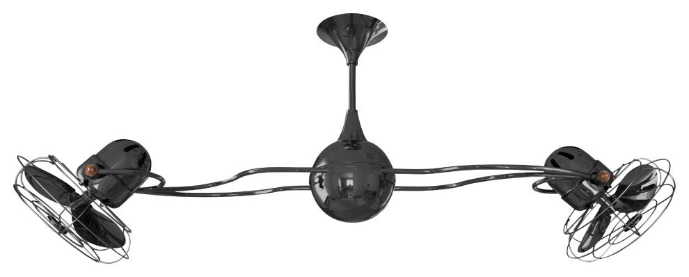Italo Ventania Rotational Ceiling Fan, Black Nickel
