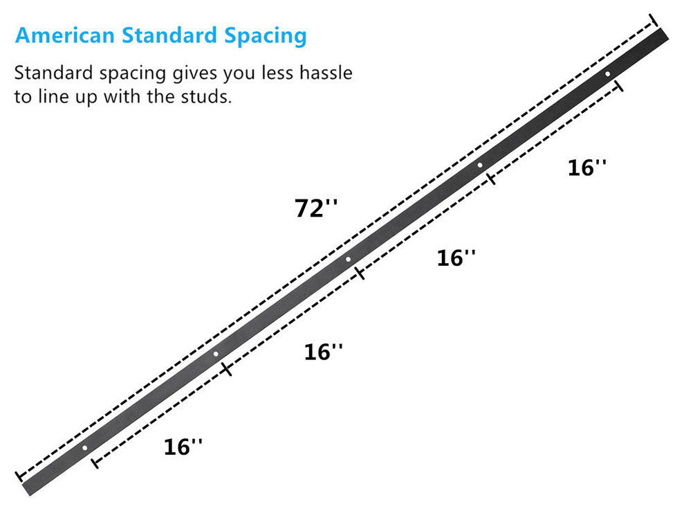 Vancleef Sliding Barn Door Hardware for Double Door, Star Design, 6'