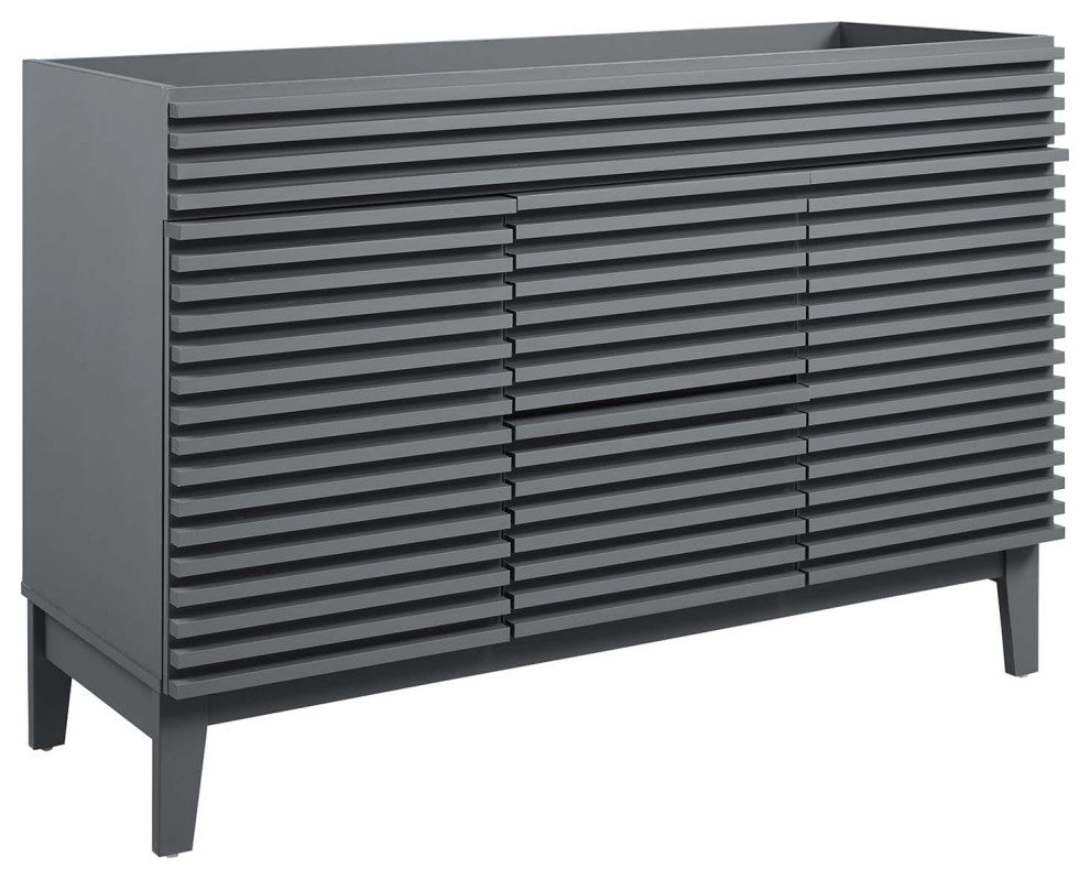 Render 48" Double Bathroom Vanity Cabinet, Gray