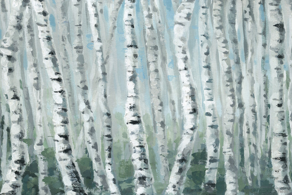"Skinny Tree Trunks II" Painting Print on Wrapped Canvas, 60"x40"