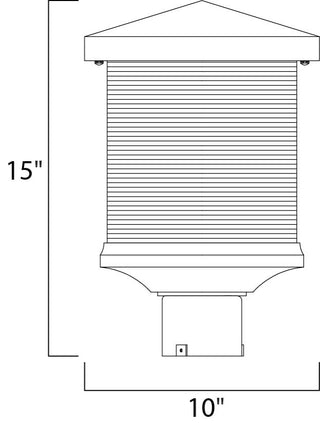 Maxim 55735 Triumph LED 1 Light 15"H Integrated LED Outdoor - Earth Tone