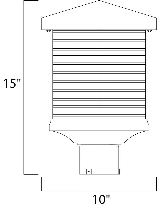 Maxim 55735 Triumph LED 1 Light 15"H Integrated LED Outdoor - Earth Tone