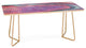 Emanuela Carratoni Serenity and Rose Agate, Amethyst Crystals Coffee Table