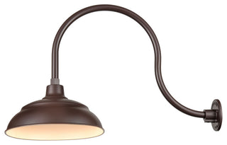 R Series Collection 1 Light 14" Architect Bronze RLM Warehouse Shade
