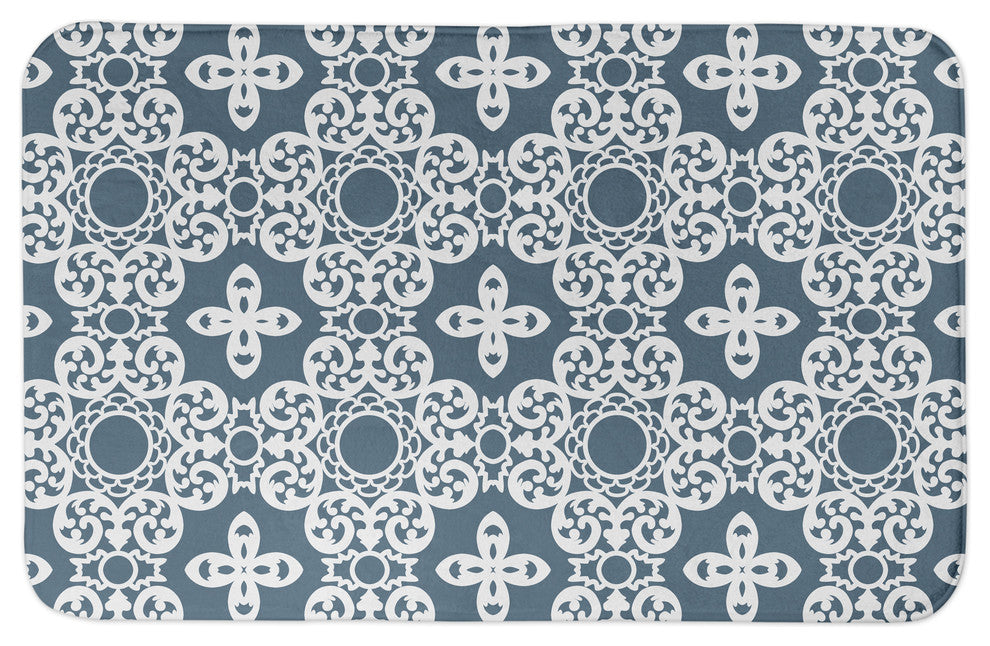 Blue Tile 34x21 Bath Mat