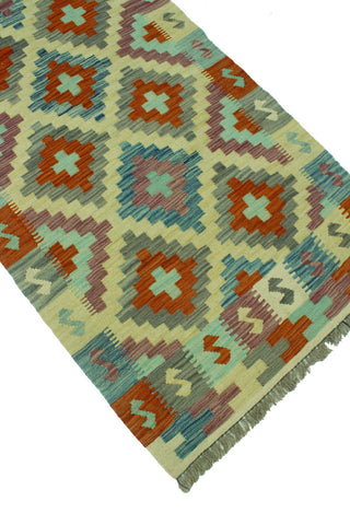 Sangat Kilim Raedleah Rust/Blue Runner, 2'7x7'11