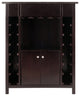 Yukon Wine Cabinet, Expandable Top, Espresso