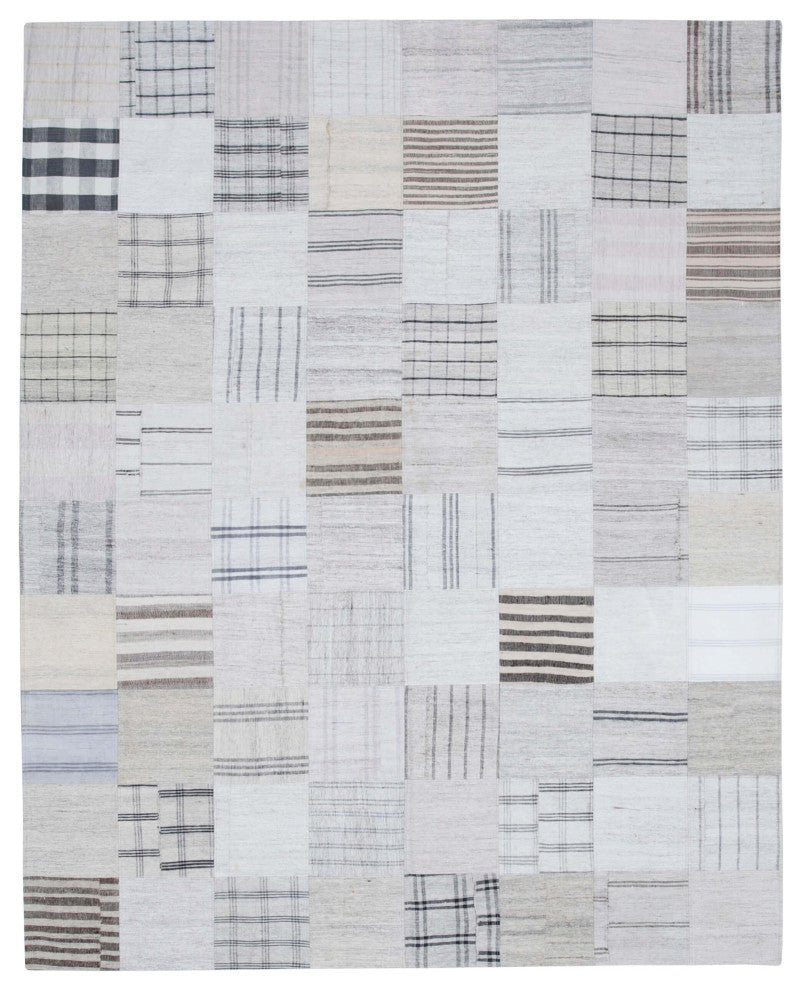 Rug N Carpet - Handmade Oriental 8' 0'' x 10' 0'' Vintage Patchwork Kilim Rug